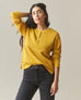 Women's Thermal Henley - Nugget Gold